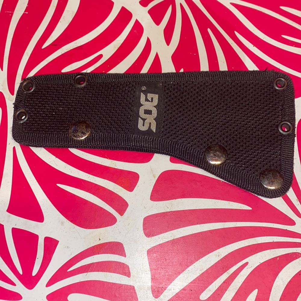 Used SOG Throwing Axe protective sleeve competition pro sharp edge keeper